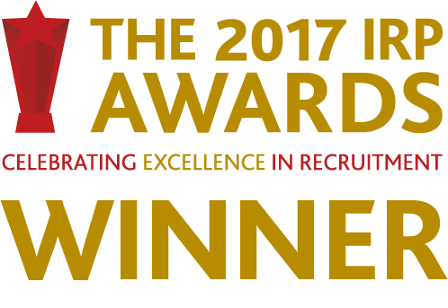The 2017 IRP Awards Winner – celebrating excellence in recruitment logo.